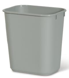 Papelera rectangular 39L 2957 gris