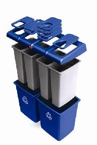 Centro reciclaje Glutton 256R azul