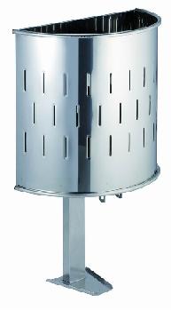 Papelera semicircular 540/SG inox