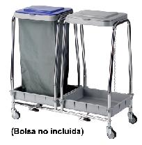 Carro portabolsa doble Mod.580 inox GALINDO