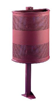 Papelera c/pie 40L AL81400 roja