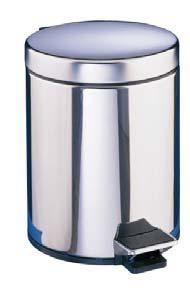 Papelera pedal 5L AL72005 crom.