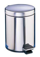 Papelera c/pedal 3L AL72003 inox