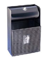Papelera cenicero 20L AL72500 negra