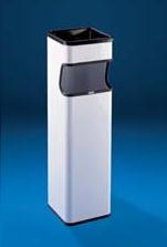 Papelera cenicero 20L AL70300 negra