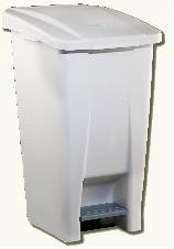 Contenedor c/pedal 60L blanco