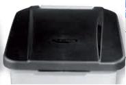 Tapa contenedor selectivo 120 L negra