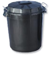 Barreño 50L negro