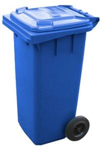 Contenedor c/r 120L azul