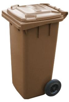 Contenedor c/r 120L marrón