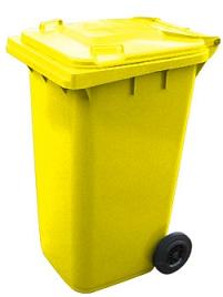 Contenedor c/r 240L amarillo