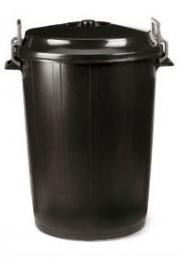 Cubo basura 95L negro