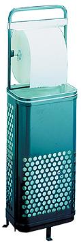 Papelera c/portabobina 120L 124B met.