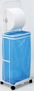 Papelera c/portabob. 120L 120-3 bca