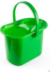 Cubo rectang. C/Esc. 14 L verde