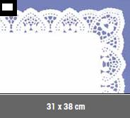 Blonda calada blanca 31x38 P100