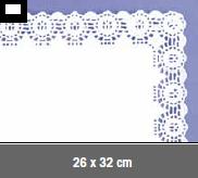 Blonda calada blanca 26x32 P100