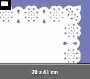 Blonda calada blanca 29x41 P100
