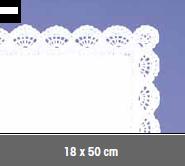 Blonda calada blanca 18x50 P100