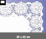 Blonda calada blanca 35x45 P100