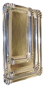 Bandeja cartón plata 16x22 Cms. P100