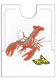 Babero bogavante 38,3x48 Cm P500