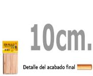 Brocheta madera 10 Cm. P200