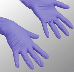 Guante Litetuff nitrilo azul M