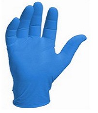Guante vinilo s/polvo Azul P Sanyc