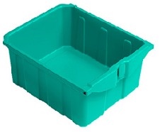 Cajón 22 Lts. Verde Sin Cerradura TTS