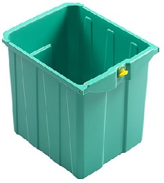 Cajón 40 Lts. Verde Con Cerradura Y Llave TTS