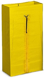 Saco Plastificado 120 Lts. Amarillo C/Cremallera TTS