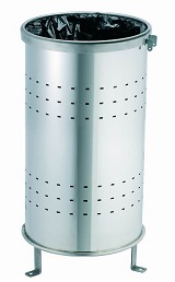 Papelera Circular 90 Lts. Mod.540/L Inox
