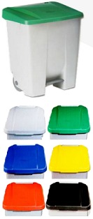 Contenedor Selectivo 60 Lts. C/Tapa Roja
