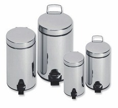 Papelera C/Pedal Matálica 12 Lts.
