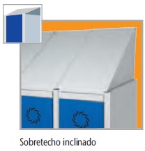 Sobretecho inclinado 400MM