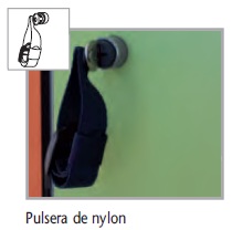 Pulsera nylon numerada azul