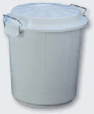 Barreño industrial 50 ltr. blanco