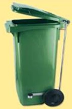 Contenedor 80 Ltr. c/pedal. Verde