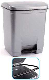 Papelera con pedal 30 L.