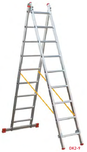 ESCALERA TRANSFORMABLE 2 TRAMOS
