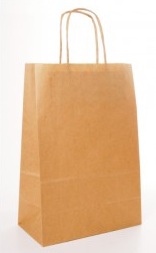 Bolsa Kraft c/asas cordel 20+10X29 C250