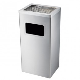 PAPELERA RECTANGULAR METALIZADA