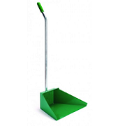 Recogedor Galvanizado Verde con Palo