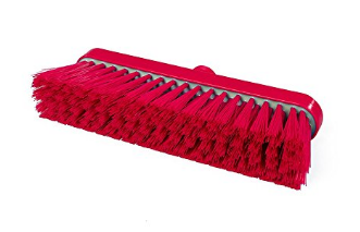 Cepillo Recto Semi Duro 280 mm Rojo