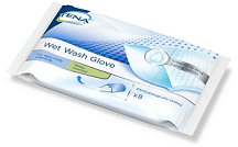 TENA MANOPLAS HUMEDAS (WET WASH GLOVES) 30 PAQ X 8 UDES.