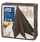 TORK LINSTYLE DINNER SERVILLETAS 39X39 1C CHOCOLATE