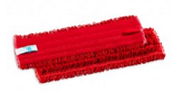 RECAMBIO MOPA VELCRO MICRORICCIO ROJA 40CM