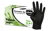 GUANTES NITRILO NEGRO T.M