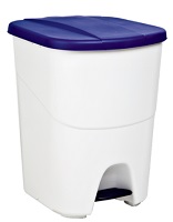 Papelera Pedal Eco 40 litros Tapa Azul
